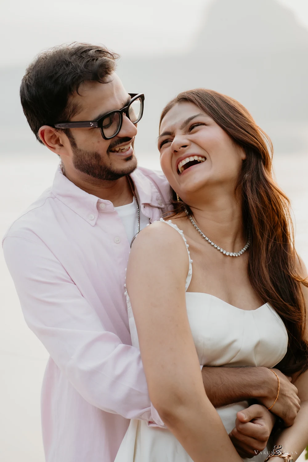 Ansh and Pranali smiling together